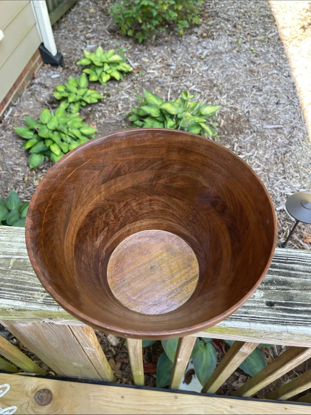 Vintage Hand Turned Wood Bowl